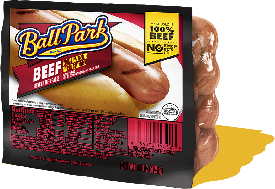 Beef Hot Dogs Ball Park Brand