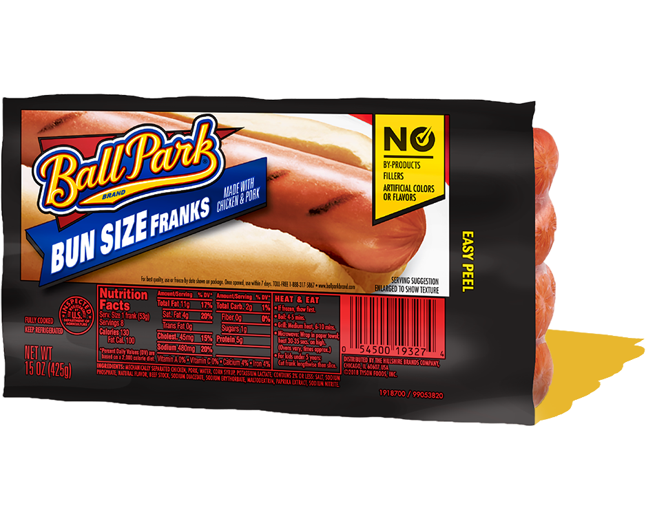 Ball Park Bun Size Classic Hot Dogs