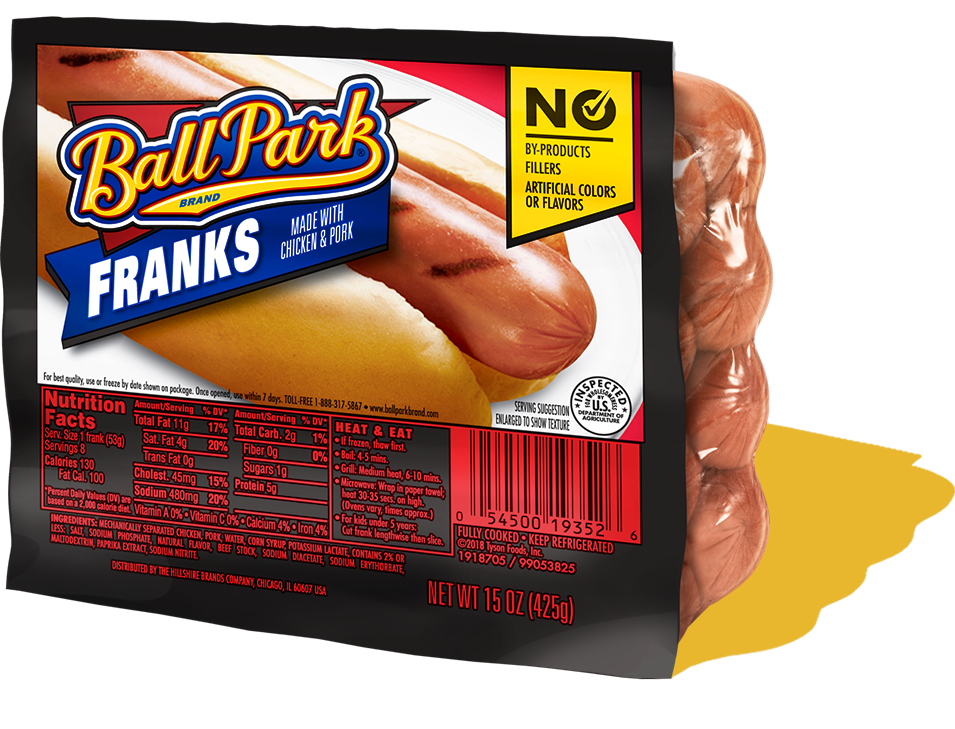 Classic Hot Dogs Ball Park Brand