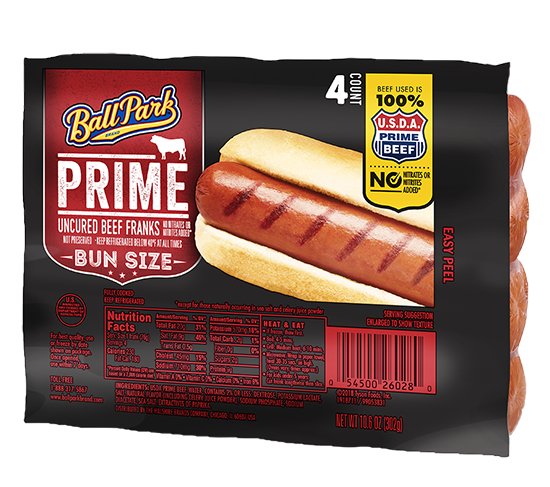 prime beef hot dogs