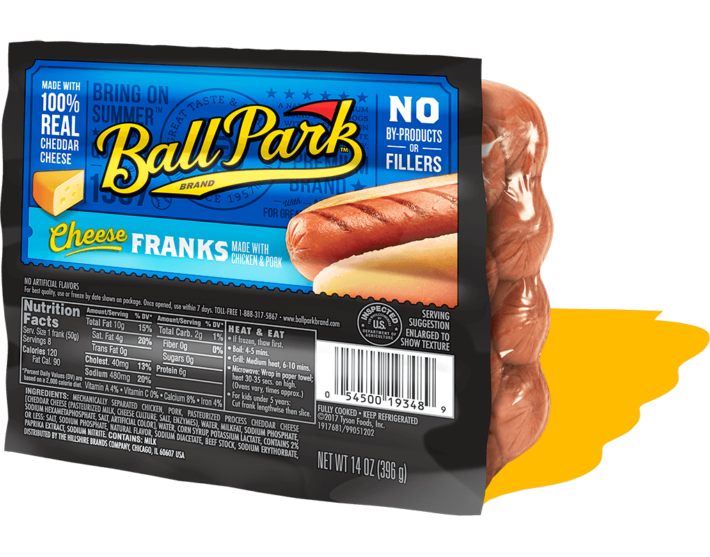 Ball Park Cheese Hot Dogs