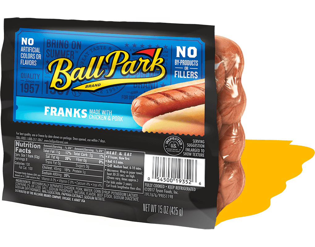 Ballpark Hot Dog Nutrition Label - Blog Dandk
