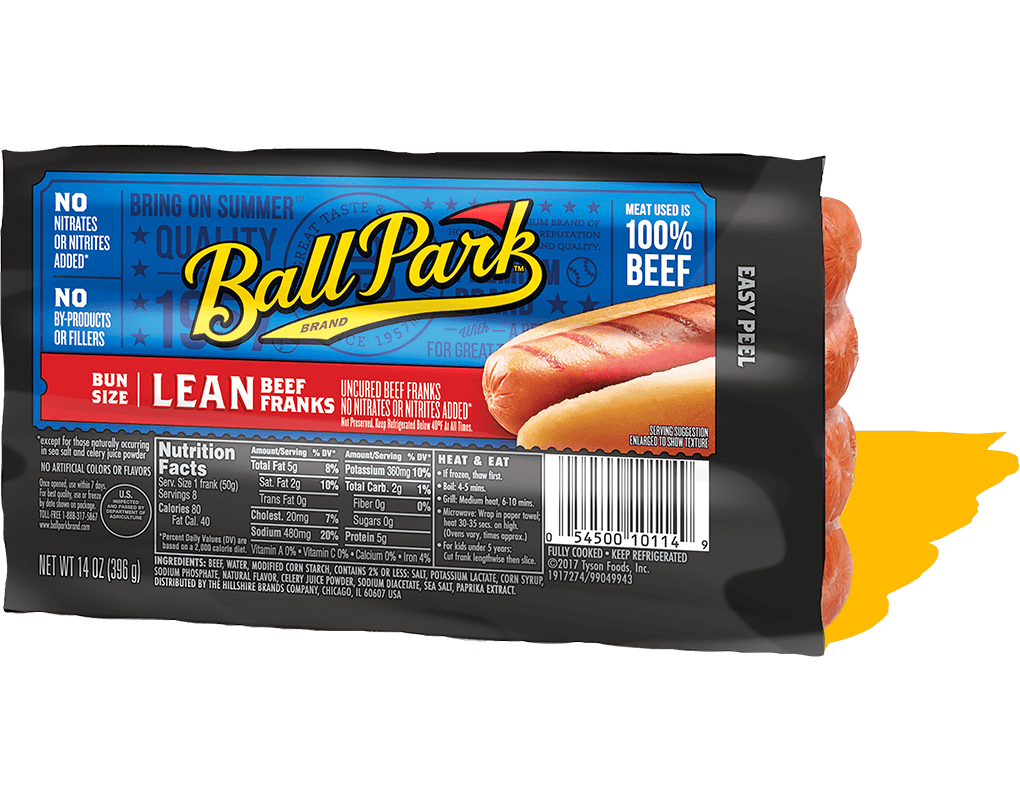 Ball Park Lean Beef Hot Dogs